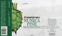 A flat version of a label designed for a Vander Mill hard cider called 